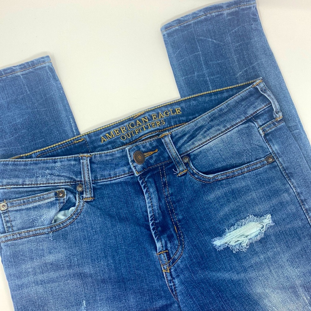 American eagle 30x34 super skinny active flex jeans